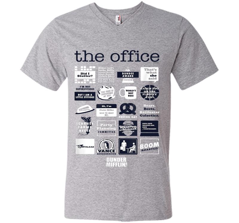 Inktee Store - The Office Quote Mash-Up Funny - Official V-Neck T-Shirt Image