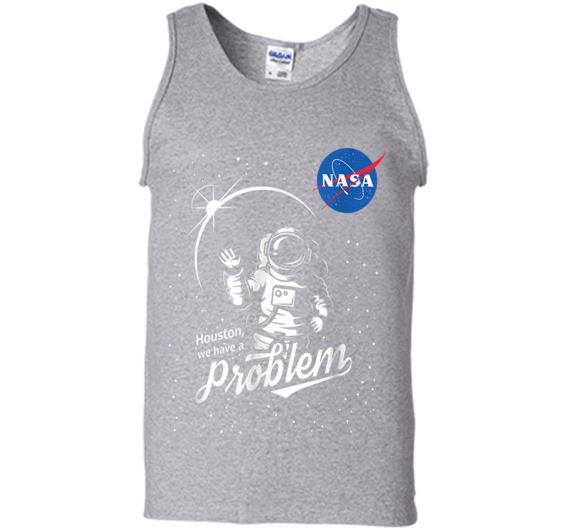 Inktee Store - The Official Houston We Have A Problem Nasa Insignia Mens Tank Top Image