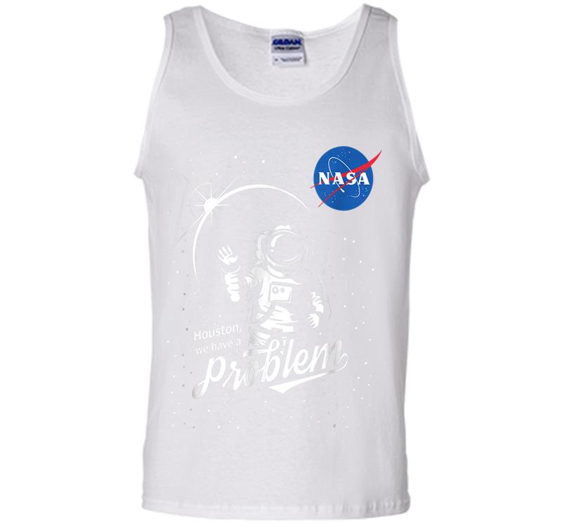 Inktee Store - The Official Houston We Have A Problem Nasa Insignia Mens Tank Top Image