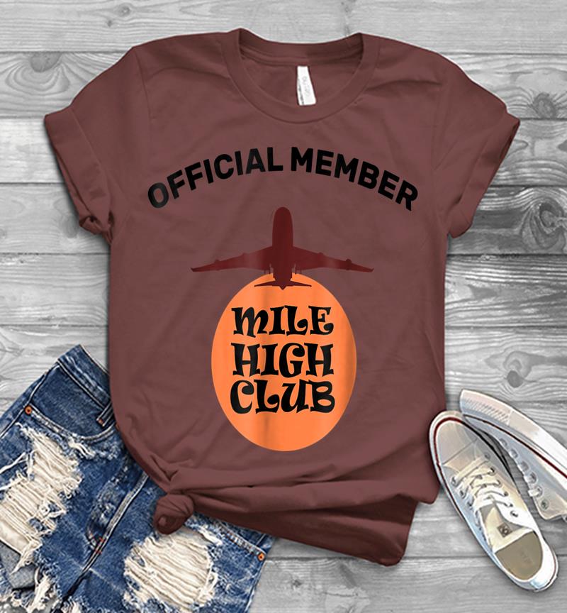 Inktee Store - The Official Member Of The Mile High Club Mens T-Shirt Image
