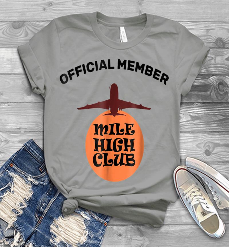 Inktee Store - The Official Member Of The Mile High Club Mens T-Shirt Image