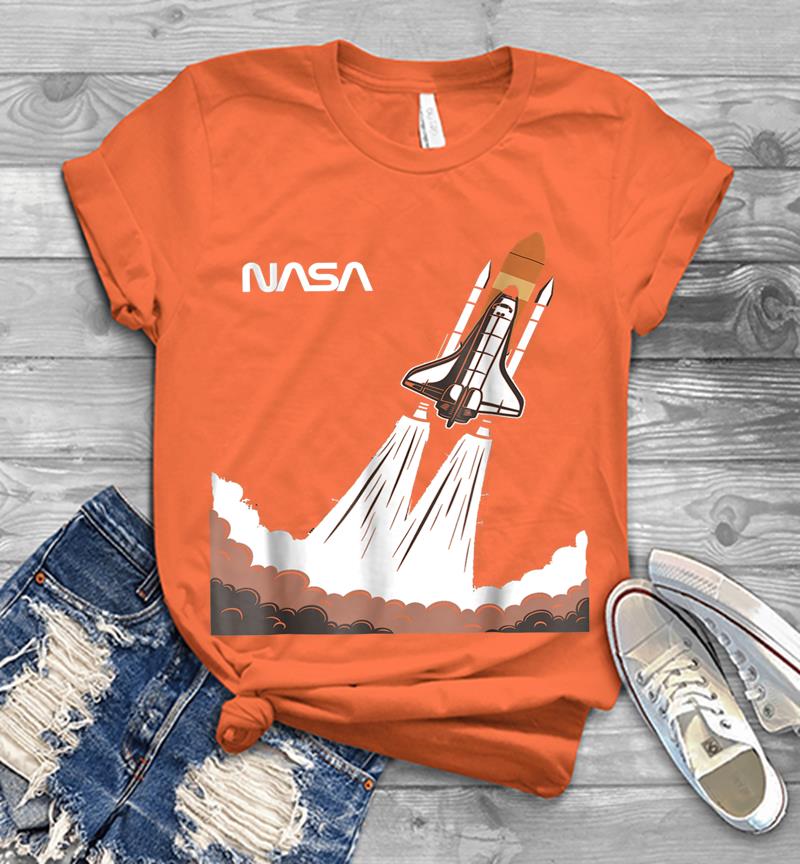Inktee Store - The Official Shuttle Nasa Worm Mens T-Shirt Image
