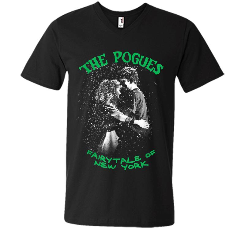 The Pogues Official Fairy Tale In New York Christmas V-Neck T-Shirt