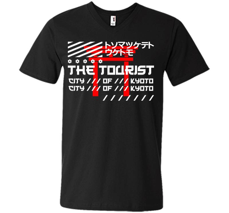 The Tourist City of Kyoto V-neck T-shirt