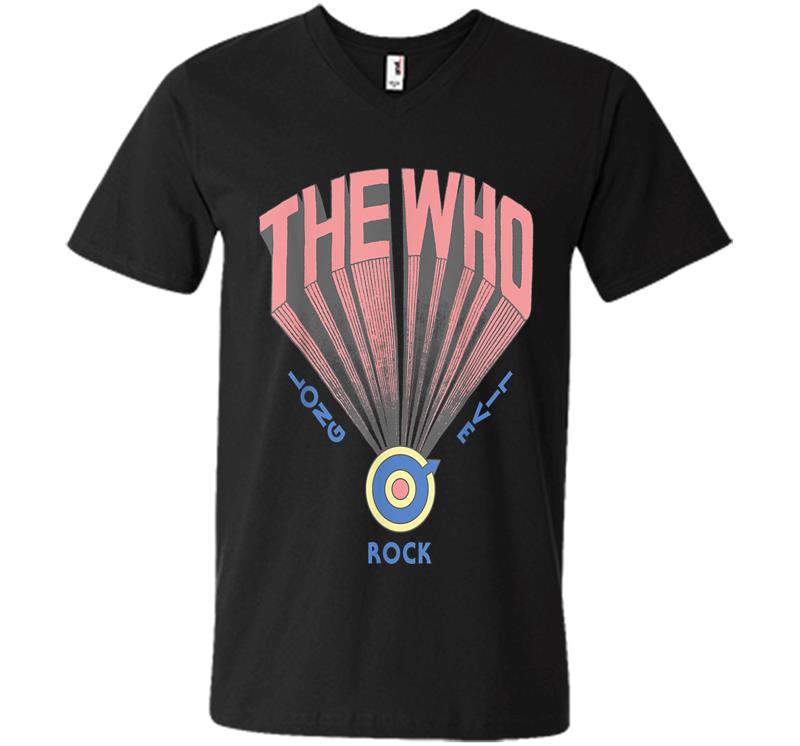 The Who Official Long Live Rock Retro V-Neck T-Shirt