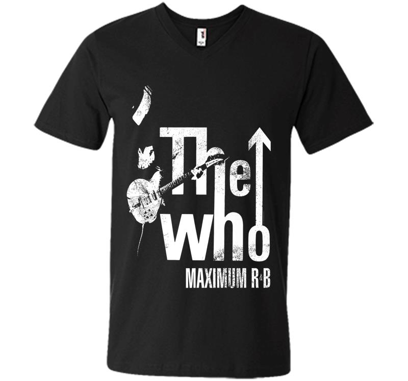 The Who Official Maximum R&b Tour Premium V-neck T-shirt