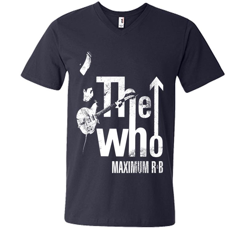 Inktee Store - The Who Official Maximum R&Amp;B Tour Premium V-Neck T-Shirt Image