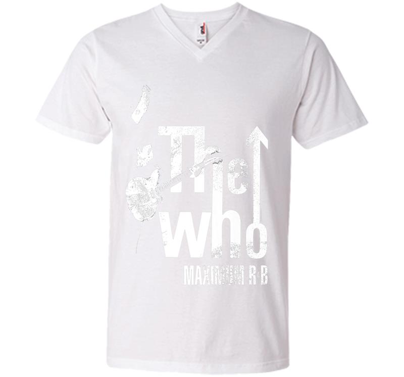 Inktee Store - The Who Official Maximum R&Amp;B Tour Premium V-Neck T-Shirt Image