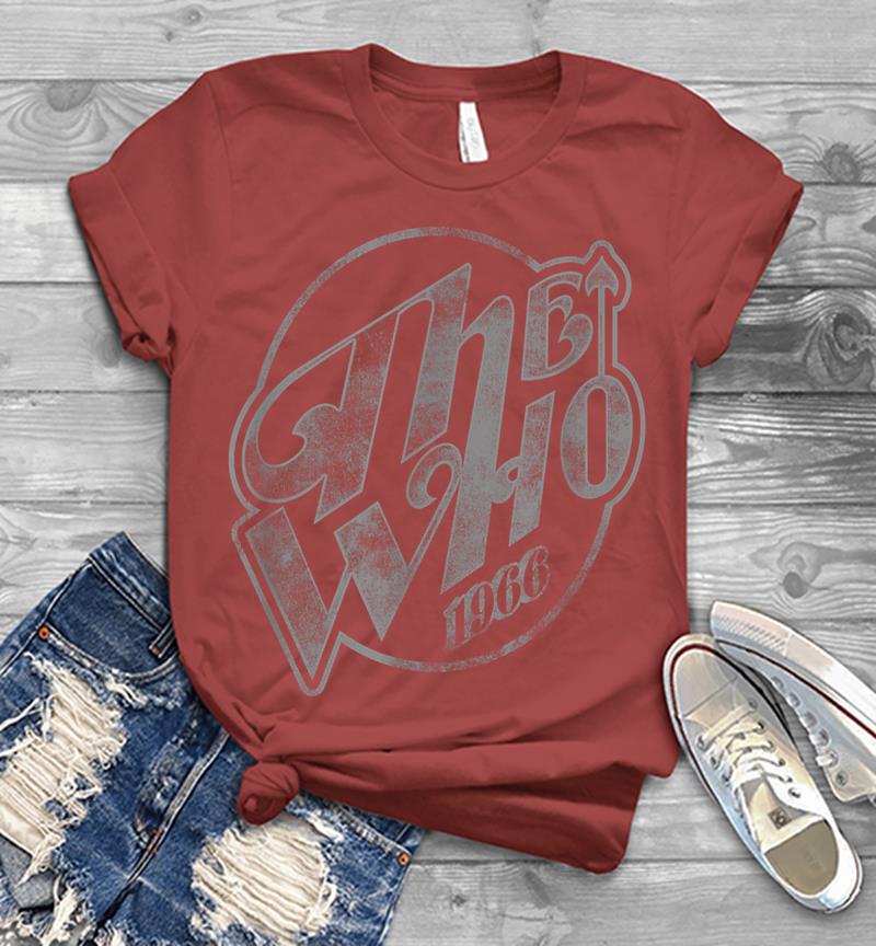Inktee Store - The Who Official Vintage Faded Logo 1966 Mens T-Shirt Image