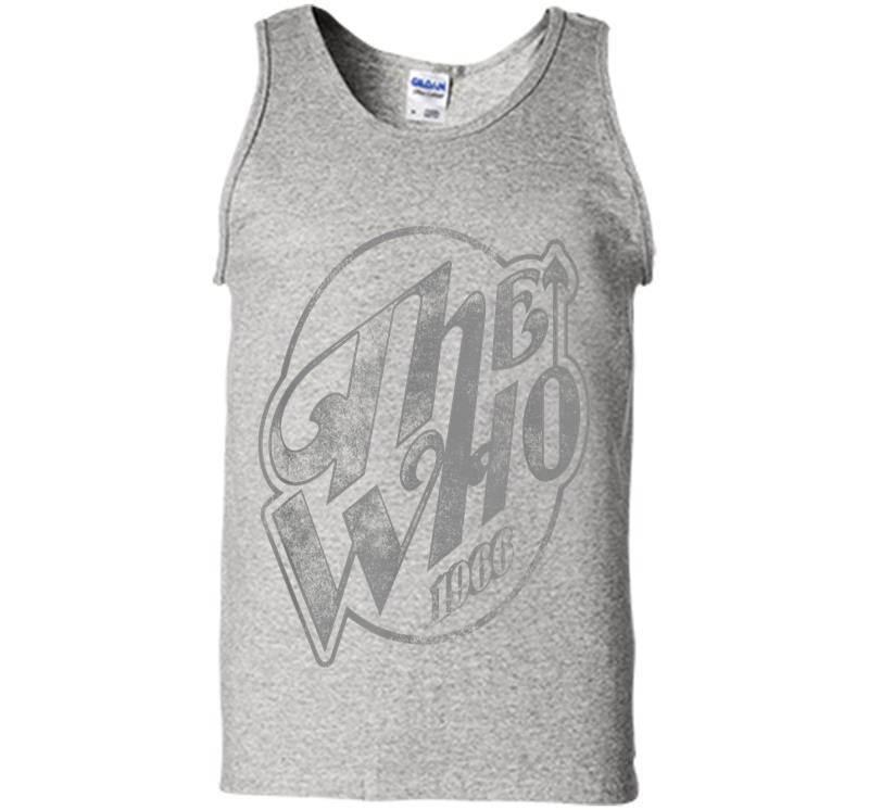 The Who Official Vintage Faded Logo 1966 Mens Tank Top