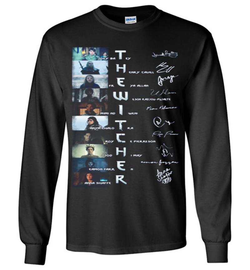 The Witcher Characters Signature Long Sleeve T-shirt