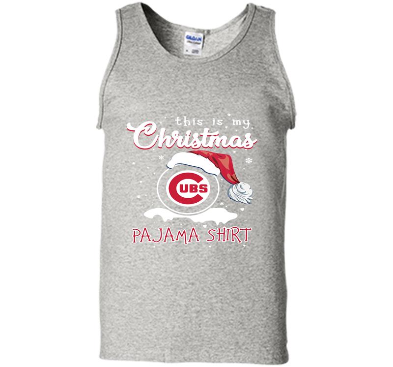 This Is My Christmas Chicago Cubs Santa Pajama Mens Tank Top