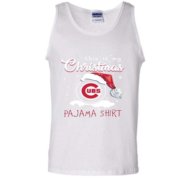 Inktee Store - This Is My Christmas Chicago Cubs Santa Pajama Mens Tank Top Image