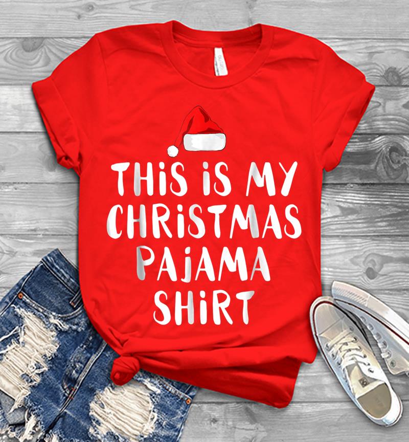 Inktee Store - This Is My Christmas Pajama Funny Christmas Mens T-Shirt Image