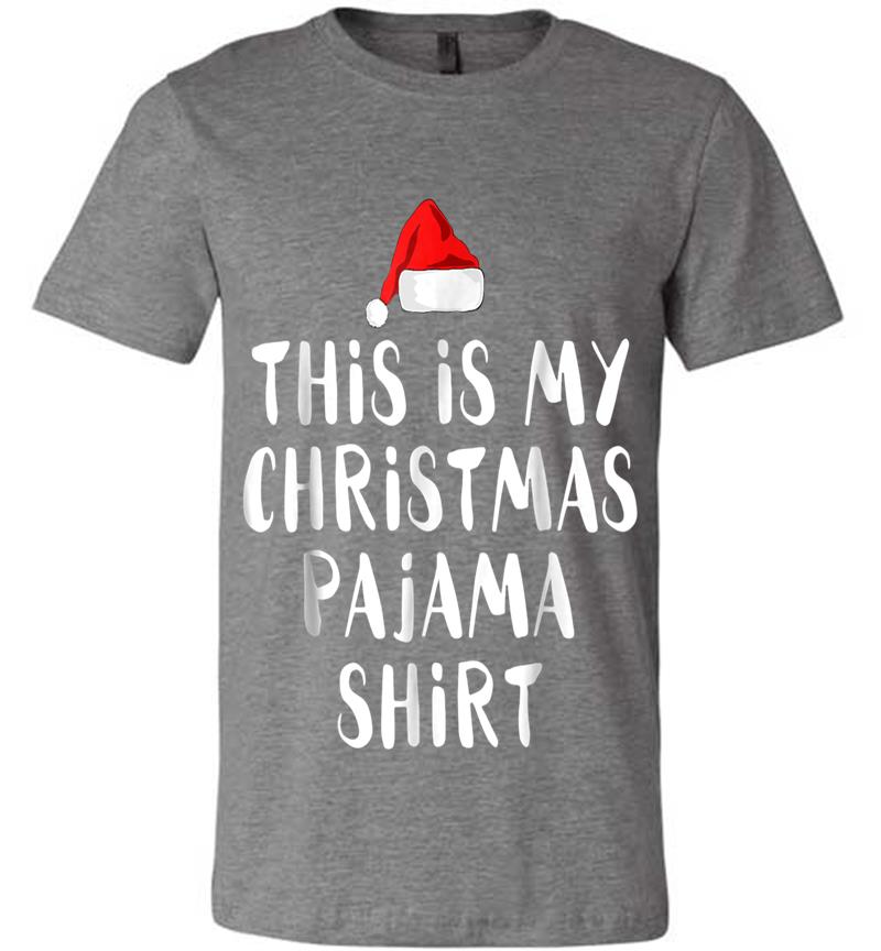 Inktee Store - This Is My Christmas Pajama Funny Christmas Premium T-Shirt Image