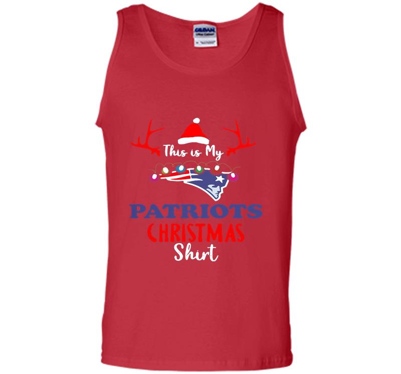 Inktee Store - This Is My Patriots Santa Christmas Mens Tank Top Image