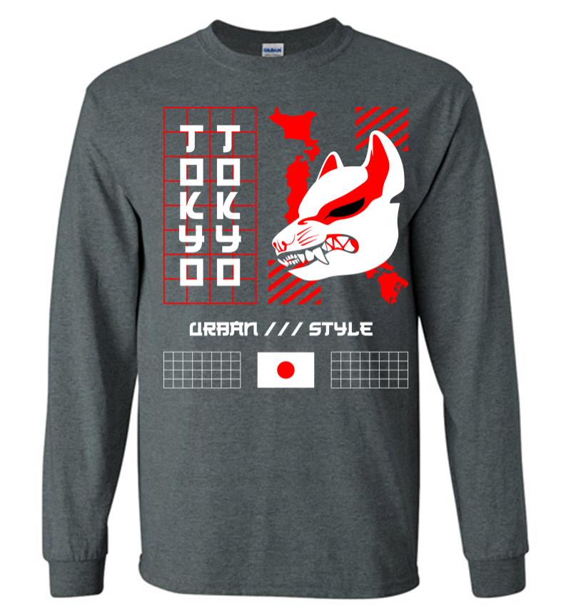 Inktee Store - Tokyo Urban Style Long Sleeve T-Shirt Image
