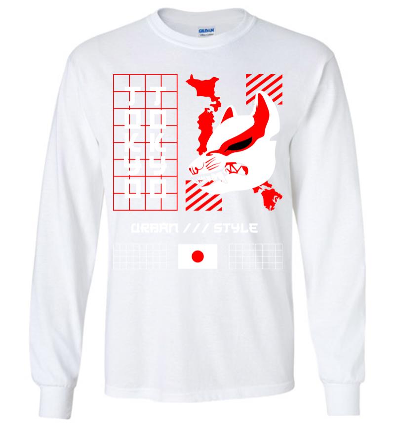 Inktee Store - Tokyo Urban Style Long Sleeve T-Shirt Image