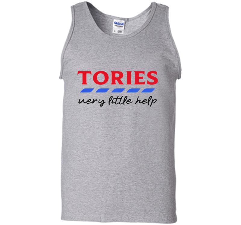Inktee Store - Tories British Political Parties Very Little Help Mens Tank Top Image