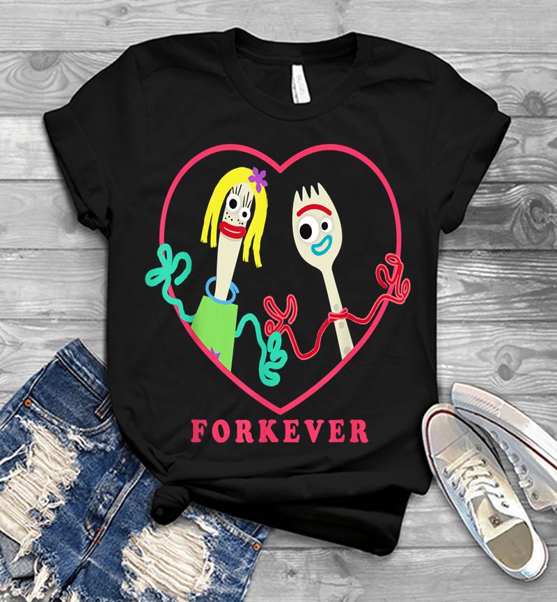 Toy Story 4 Forky And Girlfriend Forkever Valentine's Day Mens T-shirt