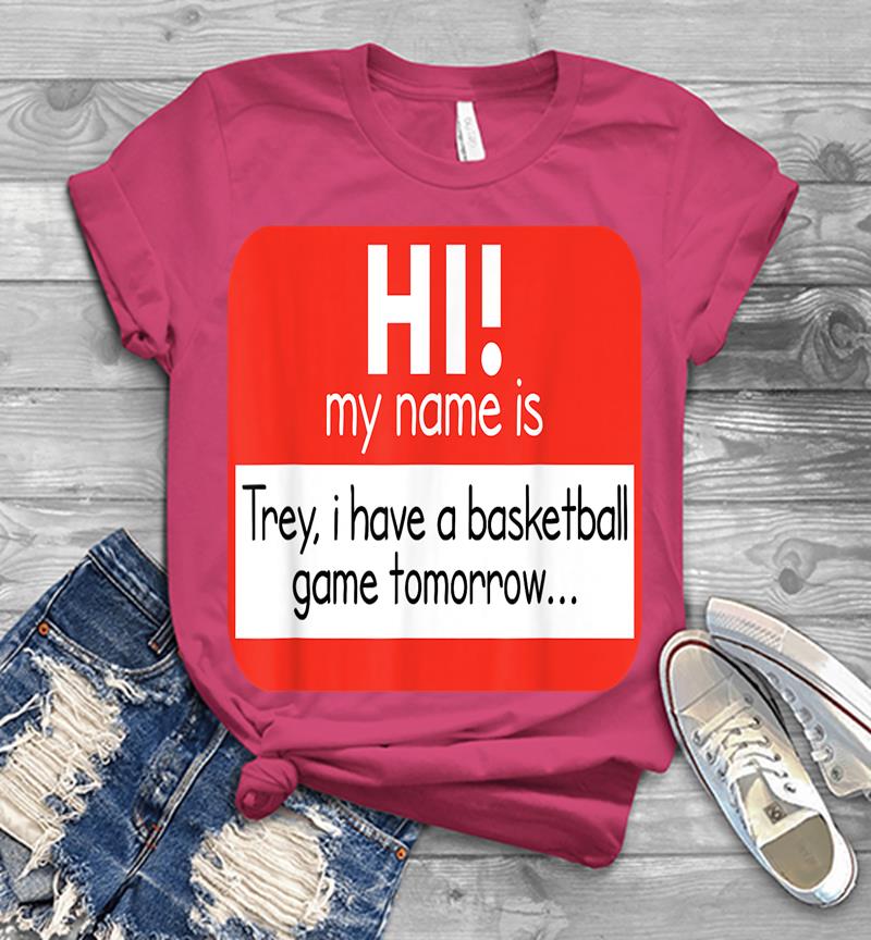 Inktee Store - Trey Basketball Game Meme Funny Novelty Joke Mens T-Shirt Image