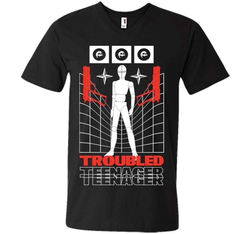 Troubled Teenager 2 V-neck T-shirt