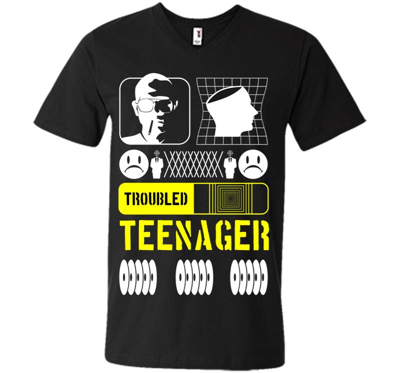Troubled Teenager V-neck T-shirt