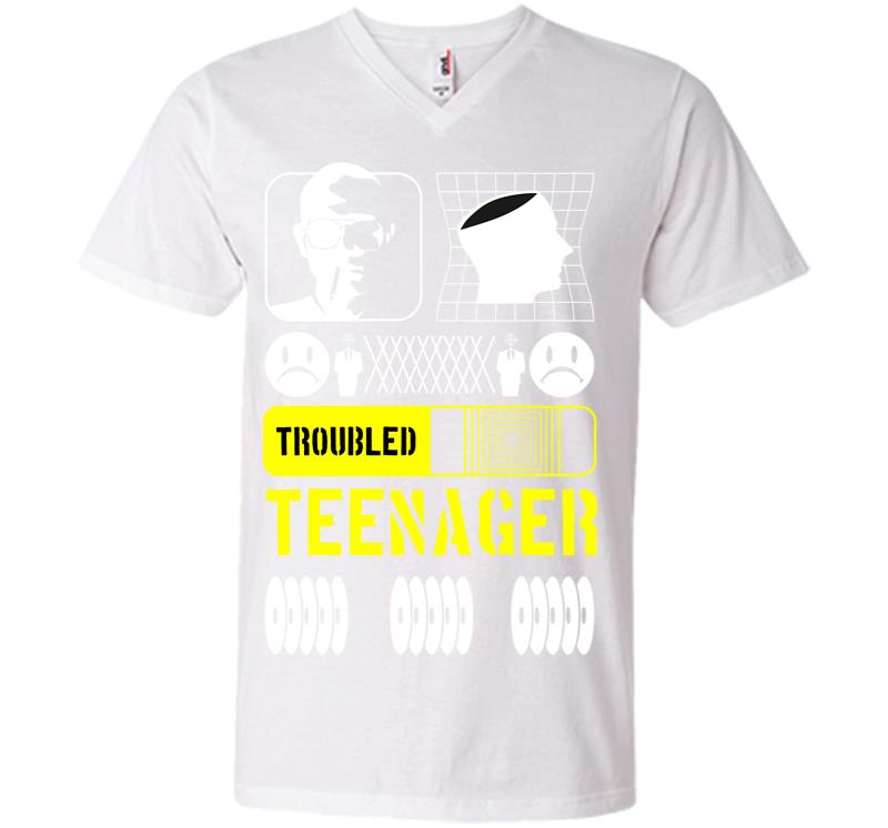 Inktee Store - Troubled Teenager V-Neck T-Shirt Image