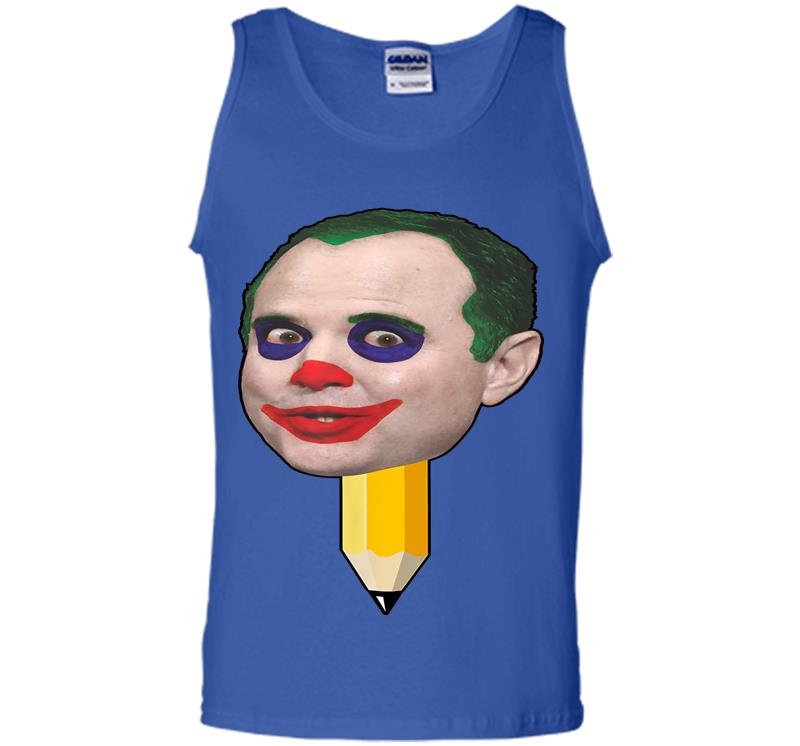 Inktee Store - Trump Supporter S Funny Clown Pencil Neck Adam Schiff Mens Tank Top Image
