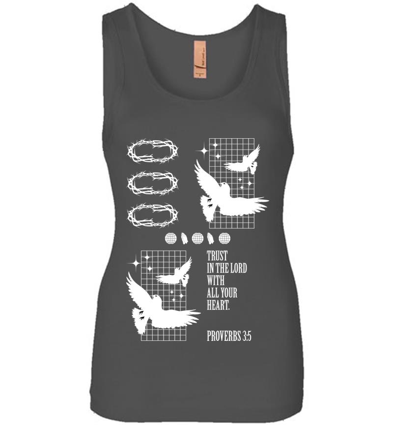 Inktee Store - Trust With All Your Heart Women Jersey Tank Top Image