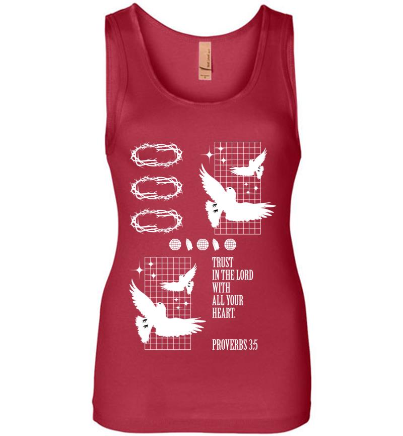 Inktee Store - Trust With All Your Heart Women Jersey Tank Top Image