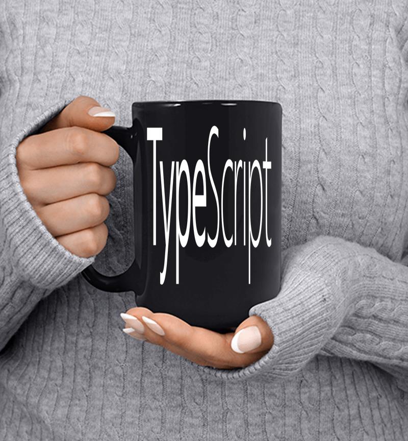 Typescript Ts Official White Logo Mug
