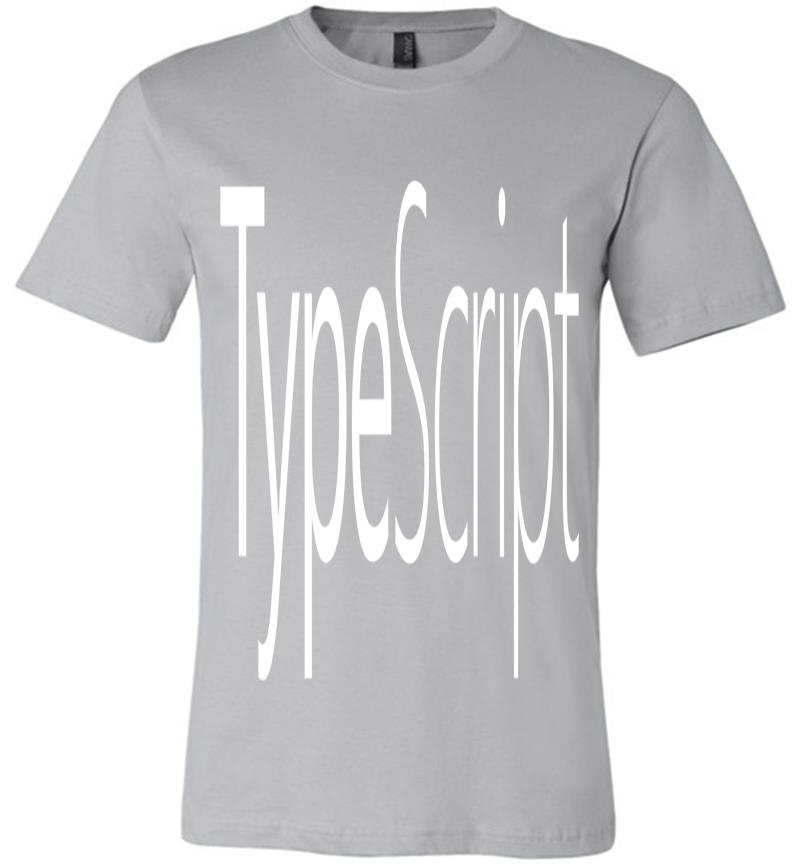 Inktee Store - Typescript Ts Official White Logo Premium T-Shirt Image