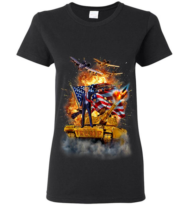 Usa Prsident Donald Trump Epic Schlacht Womens T-Shirt