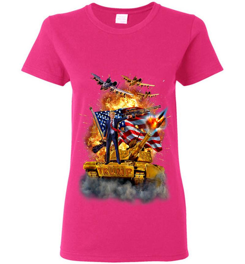 Inktee Store - Usa Prsident Donald Trump Epic Schlacht Womens T-Shirt Image