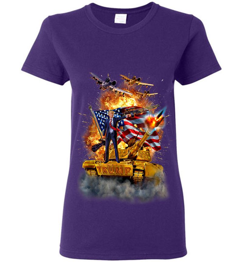 Inktee Store - Usa Prsident Donald Trump Epic Schlacht Womens T-Shirt Image