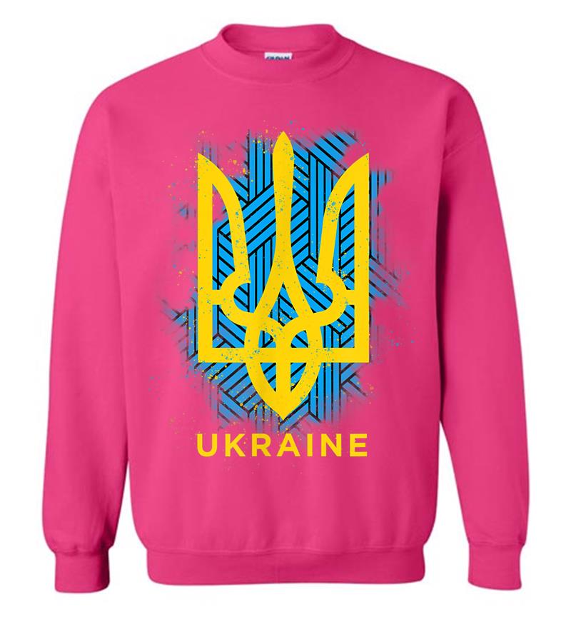Inktee Store - Ukraine Flag Symbol Sweatshirt Image