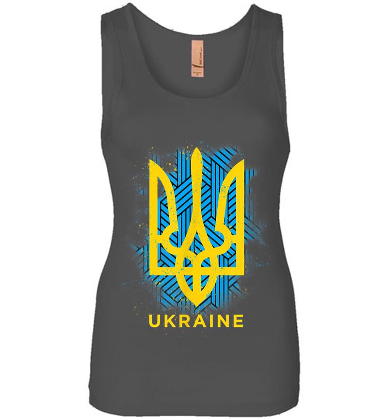 Inktee Store - Ukraine Flag Symbol Women Jersey Tank Top Image