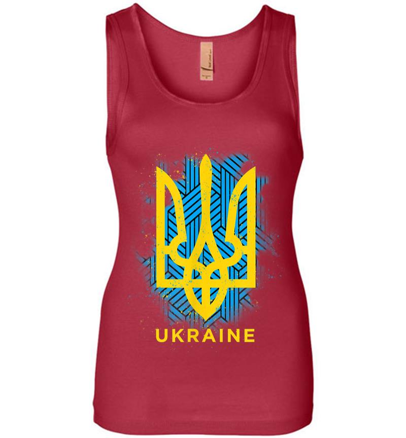 Inktee Store - Ukraine Flag Symbol Women Jersey Tank Top Image