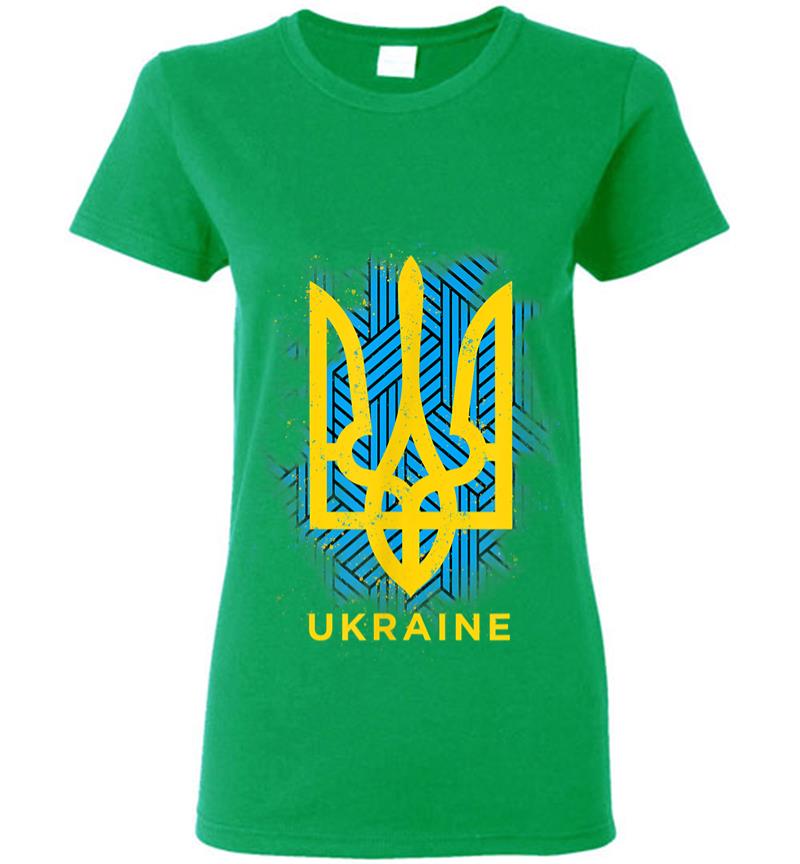 Inktee Store - Ukraine Flag Symbol Women T-Shirt Image