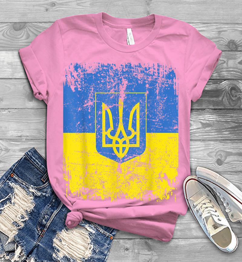 Inktee Store - Ukraine Flag Vintage Men Women Kids Ukraine Men T-Shirt Image