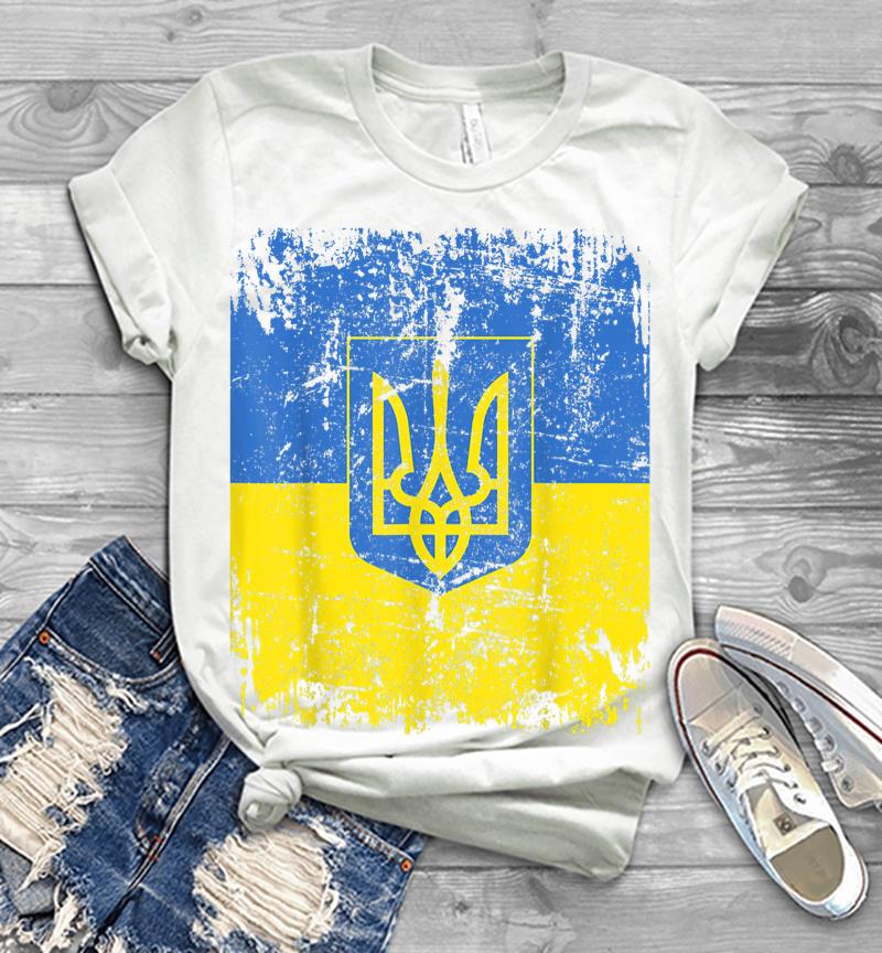 Inktee Store - Ukraine Flag Vintage Men Women Kids Ukraine Men T-Shirt Image