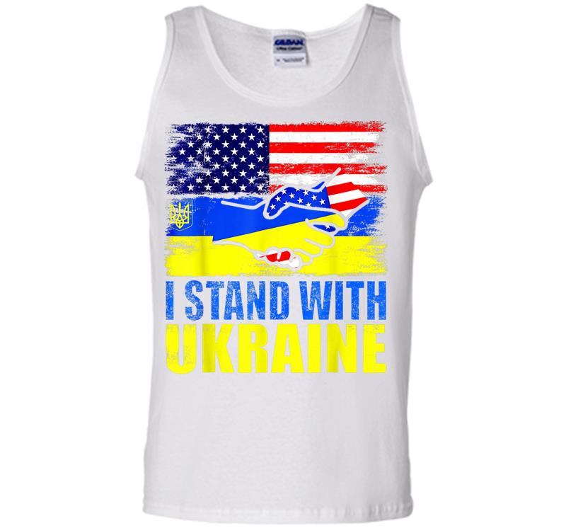 Inktee Store - Ukraine I Stand With Ukraine Ukrainian Flag Support Men Tank Top Image