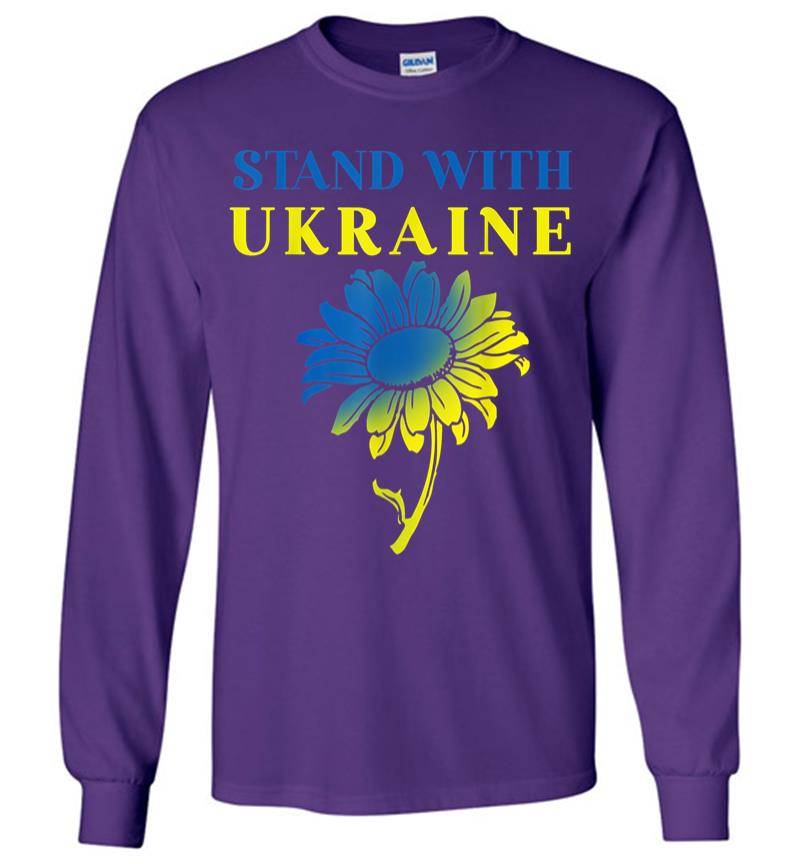 Inktee Store - Ukraine Sunflower Long Sleeve T-Shirt Image