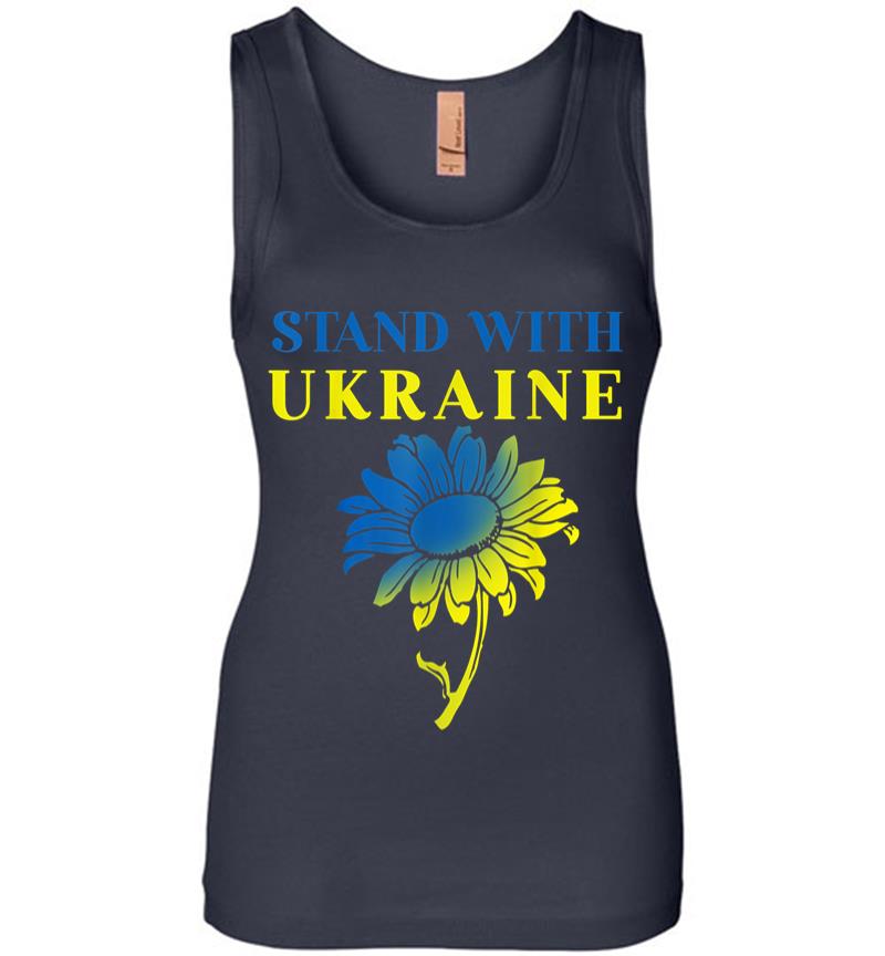 Inktee Store - Ukraine Sunflower Women Jersey Tank Top Image