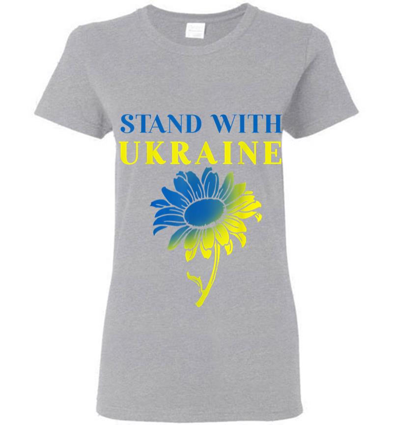Inktee Store - Ukraine Sunflower Women T-Shirt Image