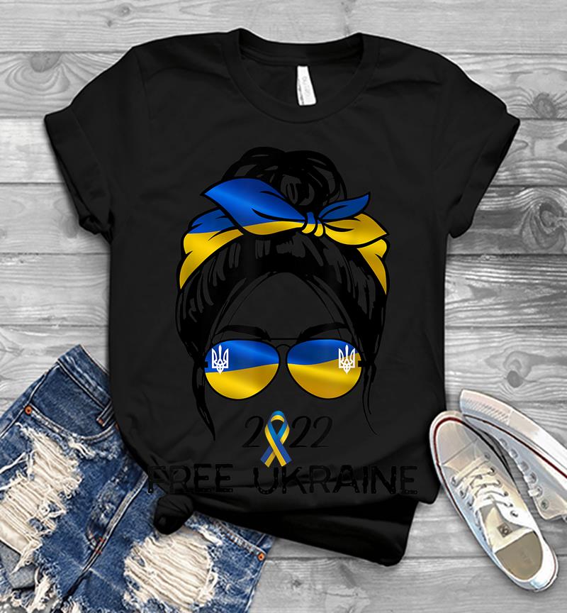 Ukrainian Flag Ukraine Pride Women Messy Bun Free Ukraine Men T-shirt