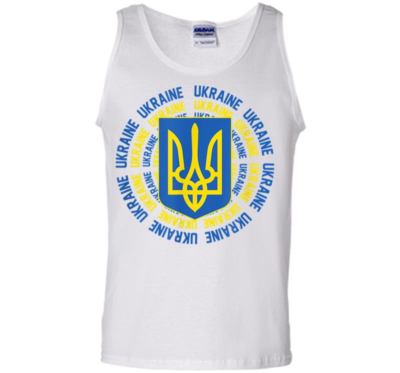Inktee Store - Ukrainian Flag Vintage Heritage Men Tank Top Image
