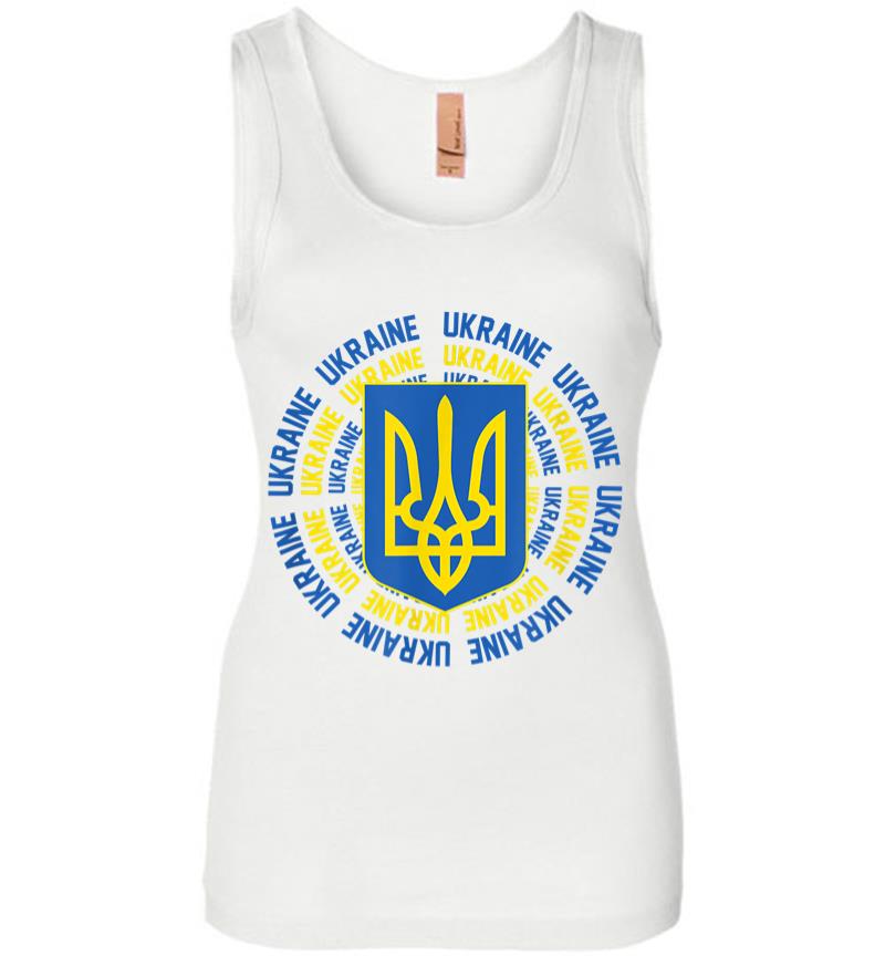 Inktee Store - Ukrainian Flag Vintage Heritage Women Jersey Tank Top Image