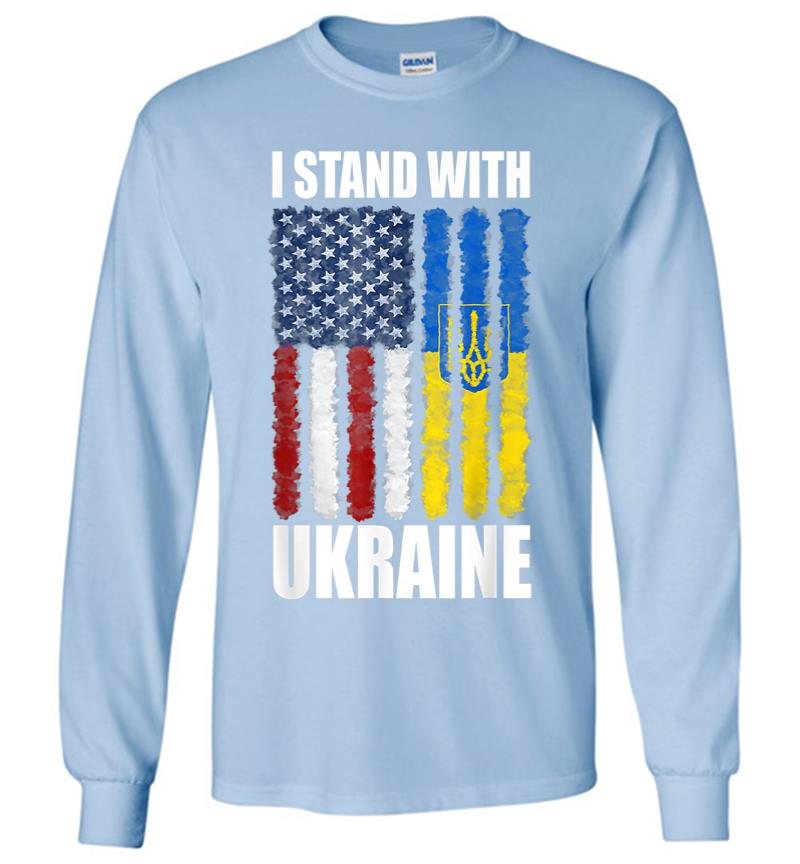 Inktee Store - Ukrainian - Lover I Stand With Ukraine Long Sleeve T-Shirt Image